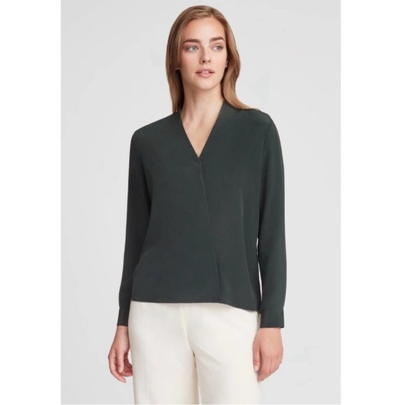 Cuyana Tops - Cuyana Silk Wrap Blouse